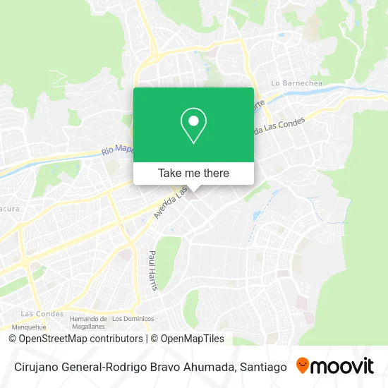 Cirujano General-Rodrigo Bravo Ahumada map