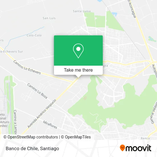 Banco de Chile map