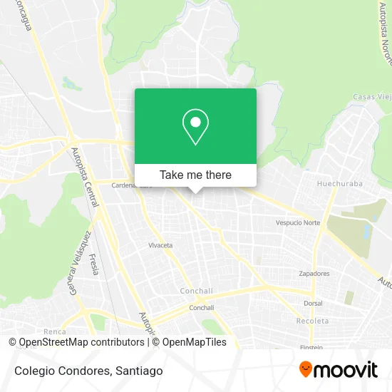 Colegio Condores map