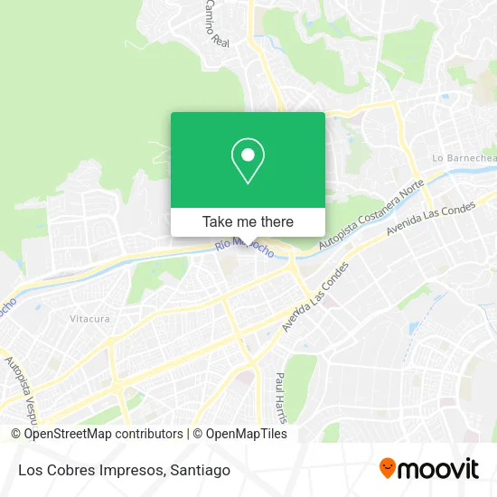 Los Cobres Impresos map