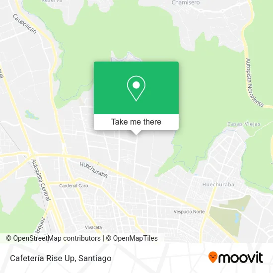 Mapa de Cafetería Rise Up