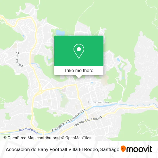 Asociación de Baby Football Villa El Rodeo map