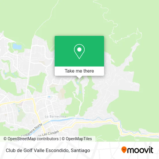 Mapa de Club de Golf Valle Escondido