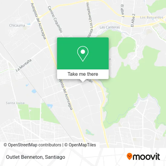 Outlet Benneton map