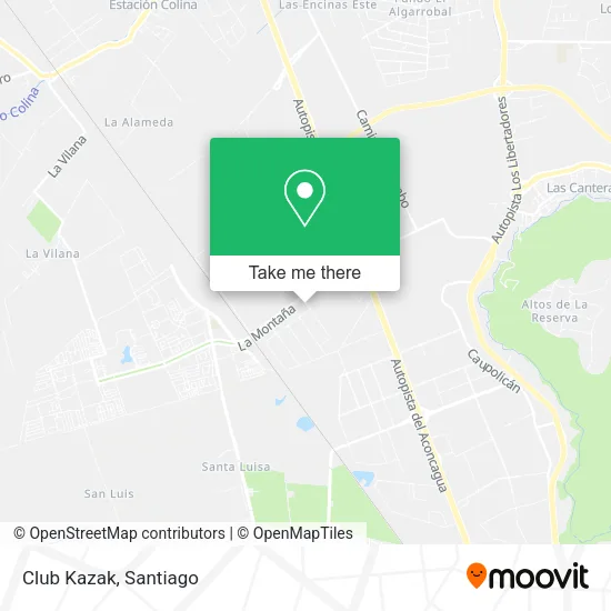 Club Kazak map