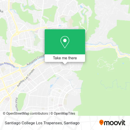 Santiago College Los Trapenses map