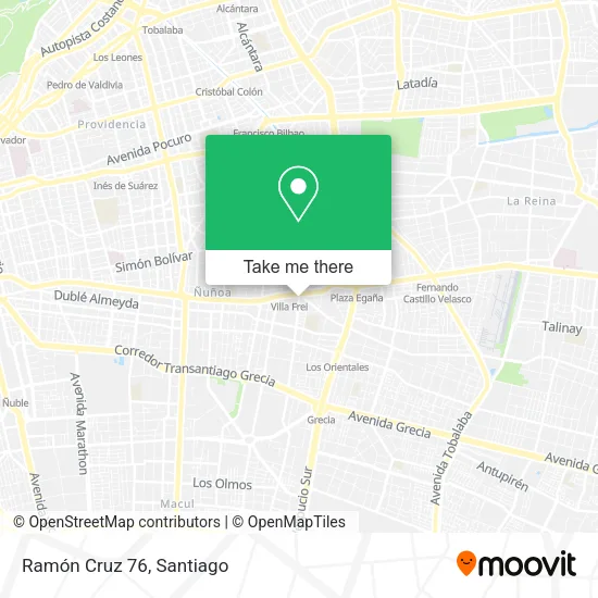 Ramón Cruz 76 map