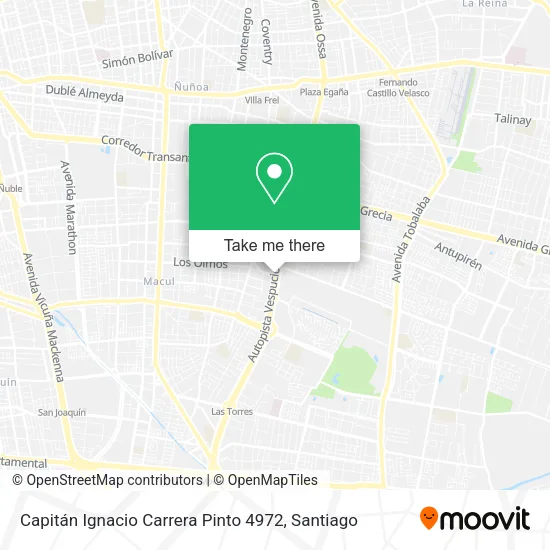 Capitán Ignacio Carrera Pinto 4972 map
