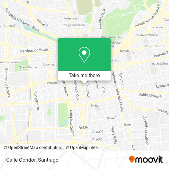 Calle Cóndor map