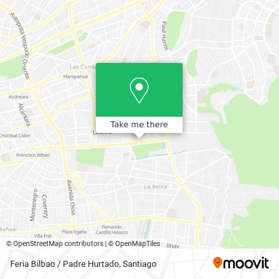 Feria Bilbao / Padre Hurtado map