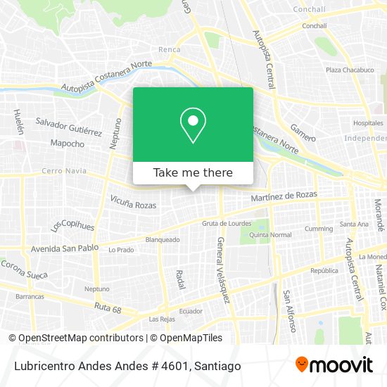 Lubricentro Andes Andes # 4601 map