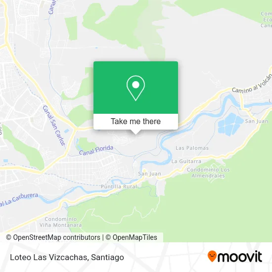 Loteo Las Vizcachas map