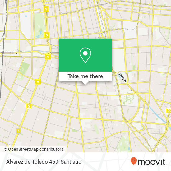 Álvarez de Toledo 469 map