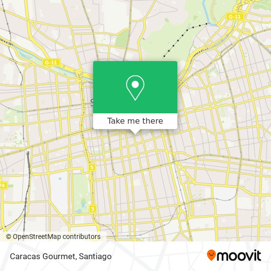 Caracas Gourmet map