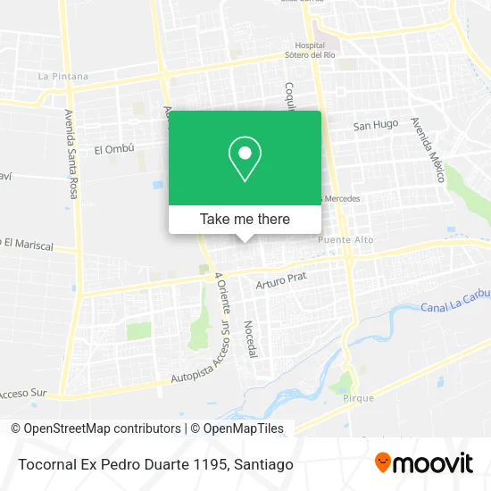Tocornal Ex Pedro Duarte 1195 map