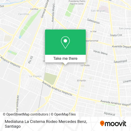 Medialuna La Cisterna Rodeo Mercedes Benz map