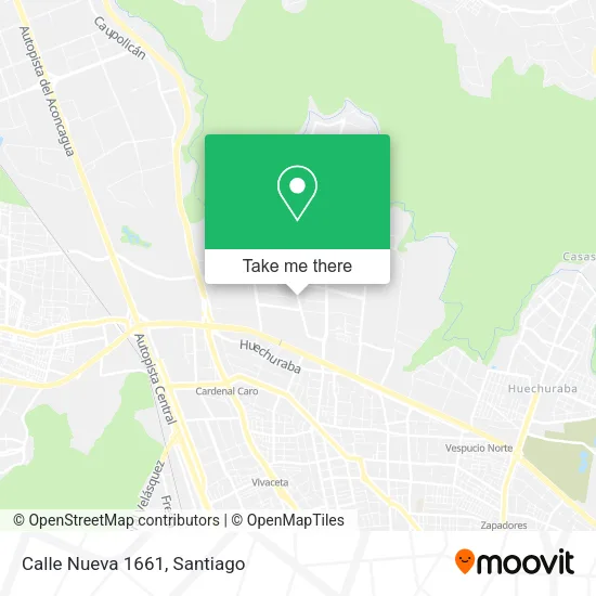 Mapa de Calle Nueva 1661