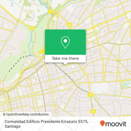 Mapa de Comunidad Edificio Presidente Errazuriz 3575