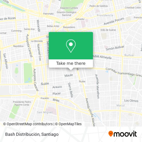 Bash Distribución map