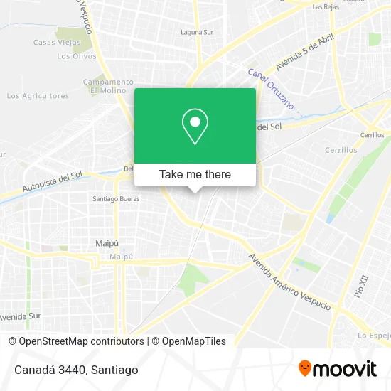 Canadá 3440 map