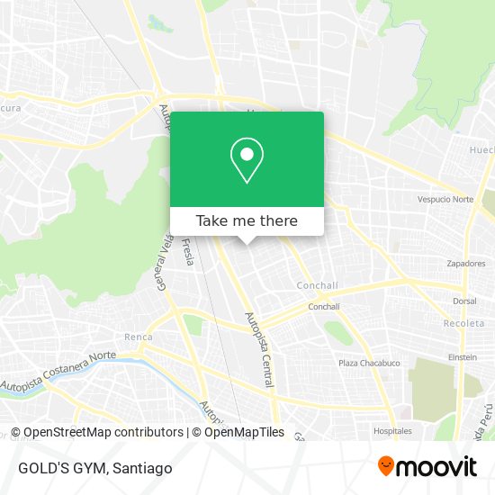 GOLD'S  GYM map