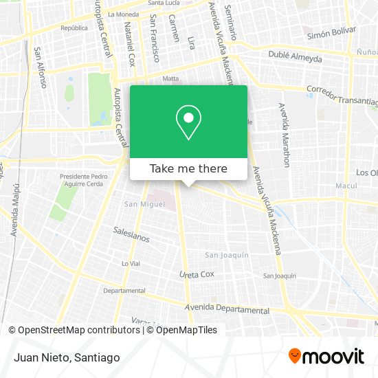Mapa de Juan Nieto