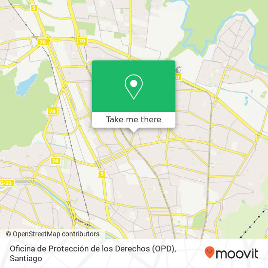 Oficina de Protección de los Derechos (OPD) map