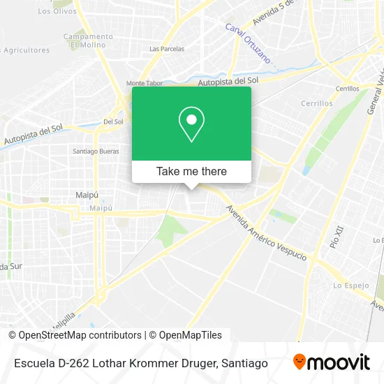 Escuela D-262 Lothar Krommer Druger map