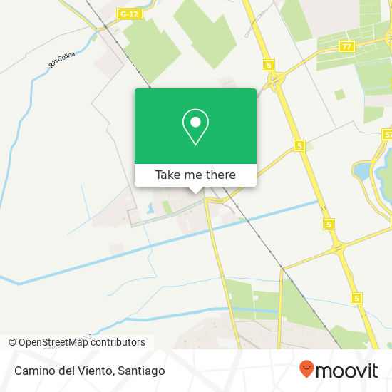 Camino del Viento map