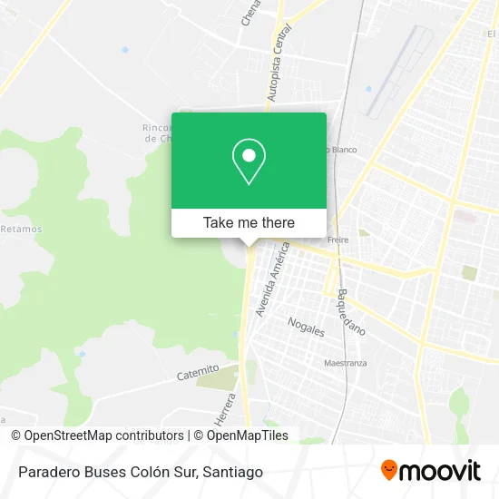 Paradero Buses Colón Sur map