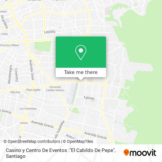 Mapa de Casino y Centro De Eventos :"El Cabildo De Pepe"