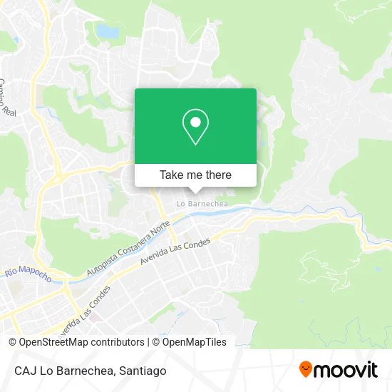 Mapa de CAJ Lo Barnechea