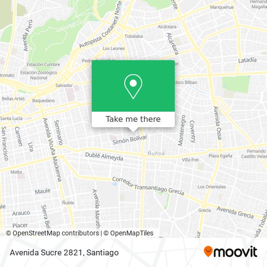 Avenida Sucre 2821 map