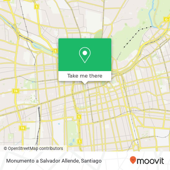 Mapa de Monumento a Salvador Allende