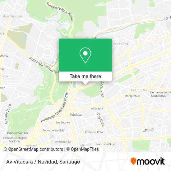 Av Vitacura / Navidad map