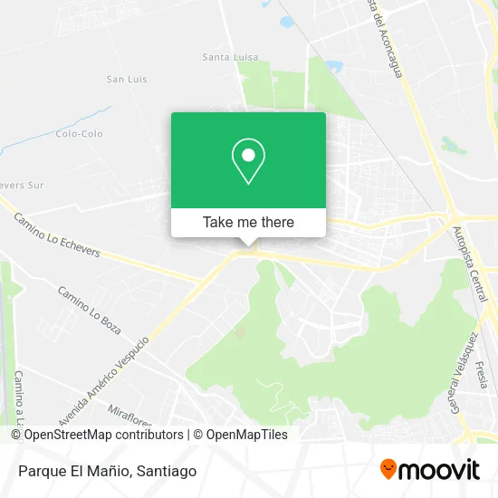 Mapa de Parque El Mañio