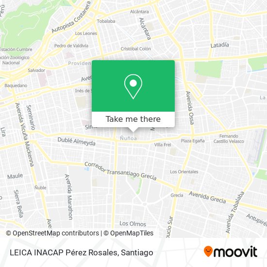 LEICA INACAP Pérez Rosales map