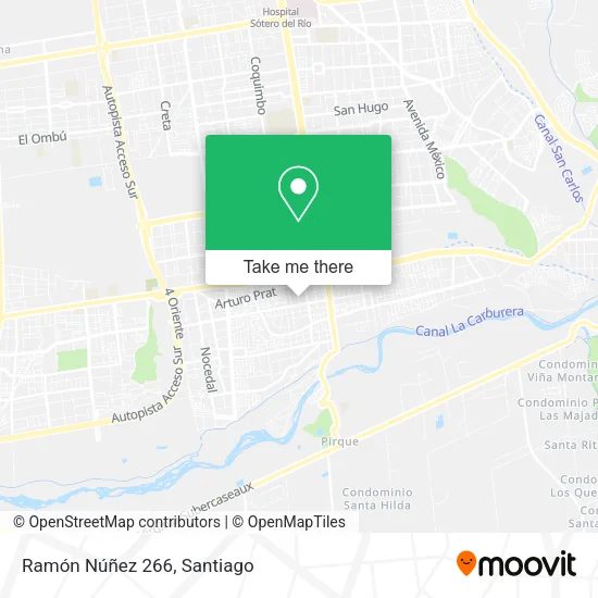 Ramón Núñez 266 map