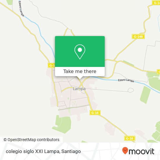 colegio siglo XXI Lampa map