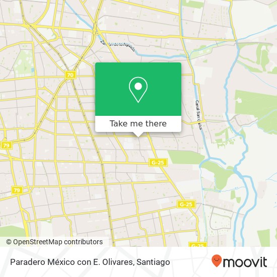 Mapa de Paradero México con E. Olivares