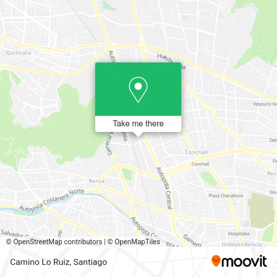 Mapa de Camino Lo Ruiz