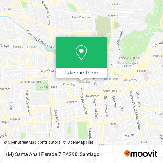 (M) Santa Ana | Parada 7 PA298 map