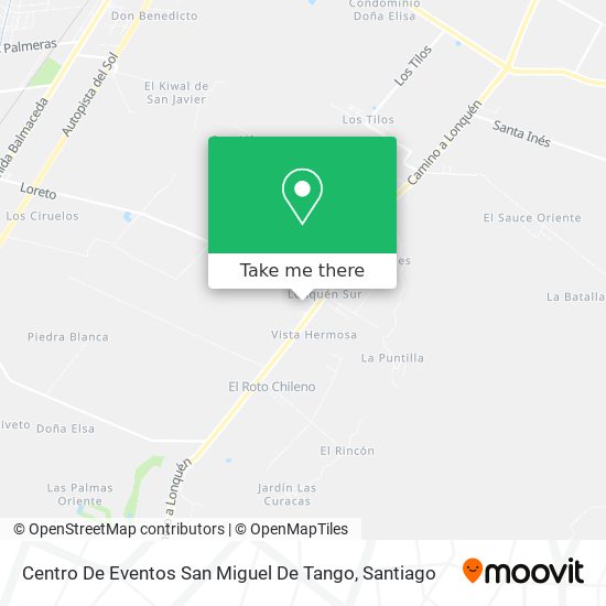 Mapa de Centro De Eventos San Miguel De Tango
