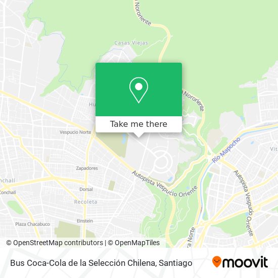 Bus Coca-Cola de la Selección Chilena map
