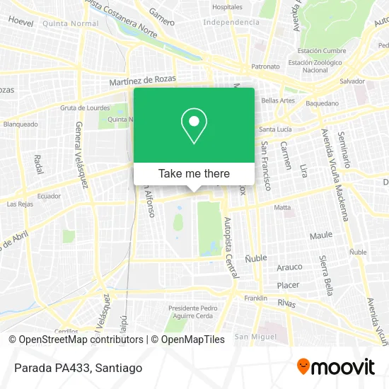 Parada PA433 map