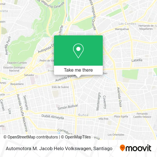 Automotora M. Jacob Helo Volkswagen map