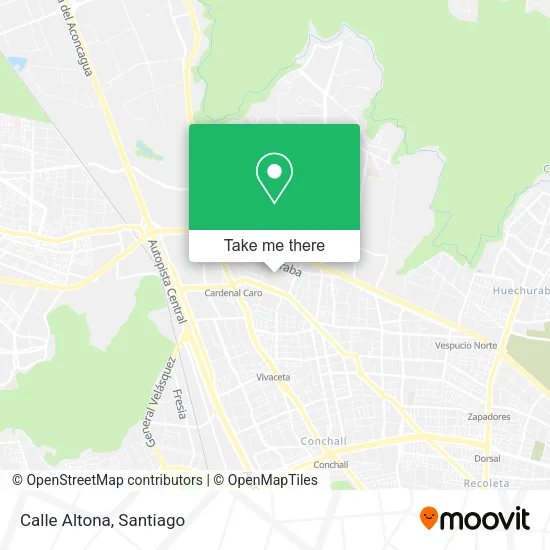 Mapa de Calle Altona