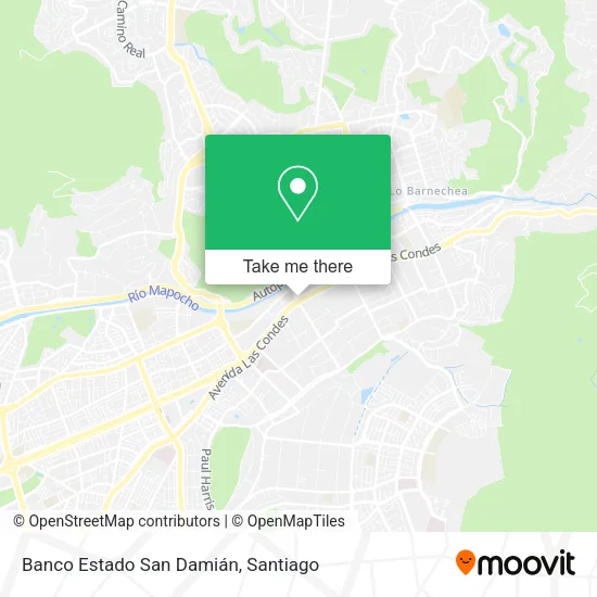 Banco Estado San Damián map