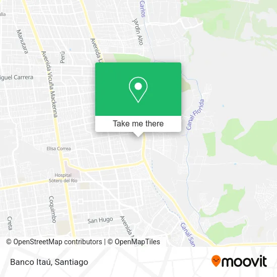 Banco Itaú map