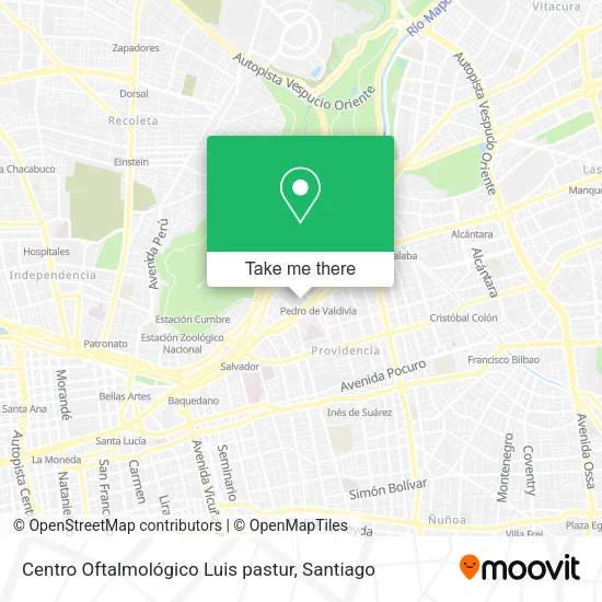 Centro Oftalmológico Luis pastur map